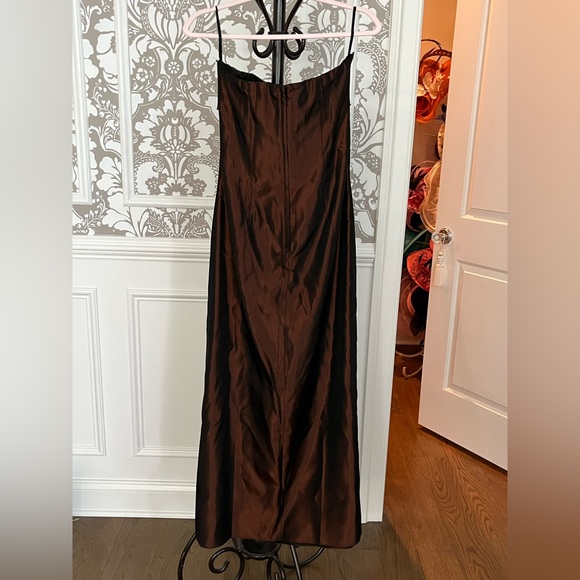 Jessica McClintock for Gunne Sax bronze gown, juniors size 9 - Picture 2 of 5